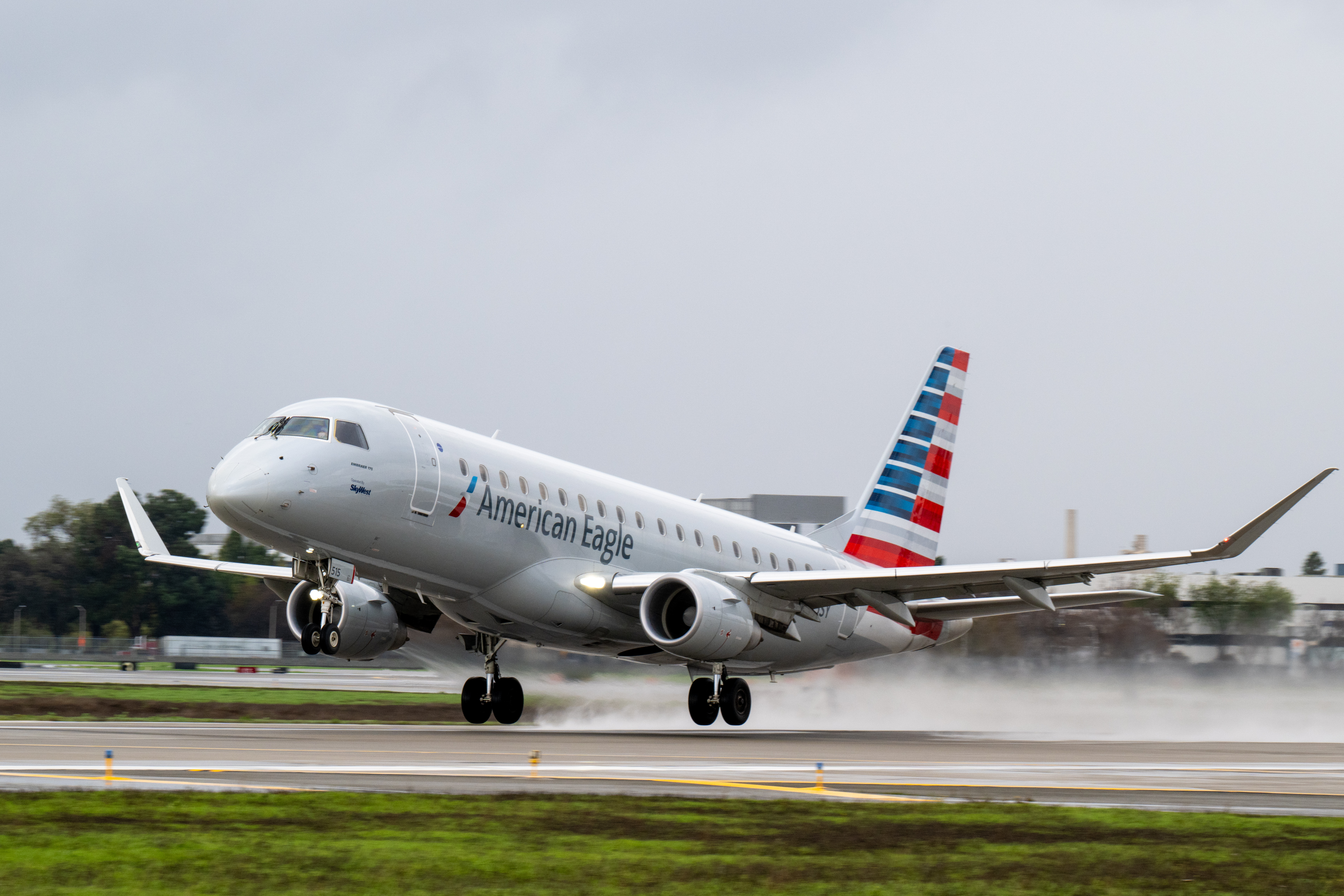 American Airlines plane at SJC