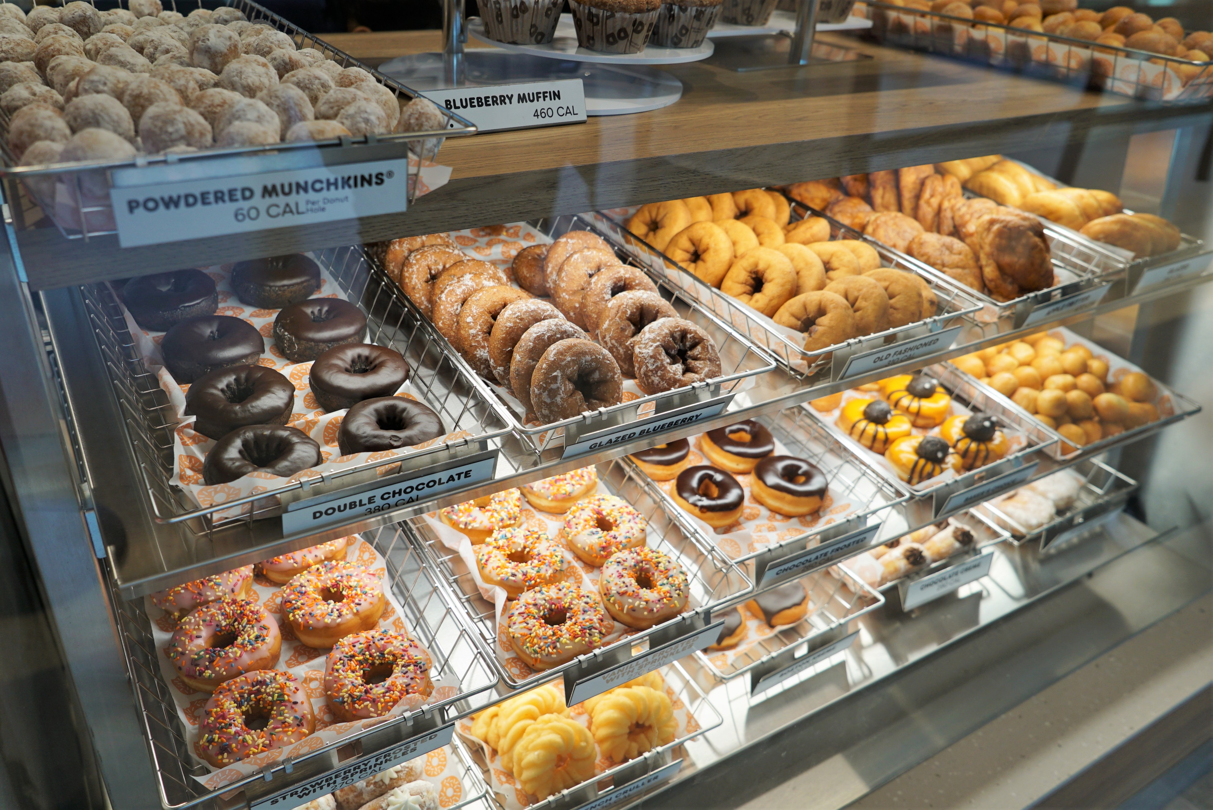 Donuts at Dunkin in Terminal A 