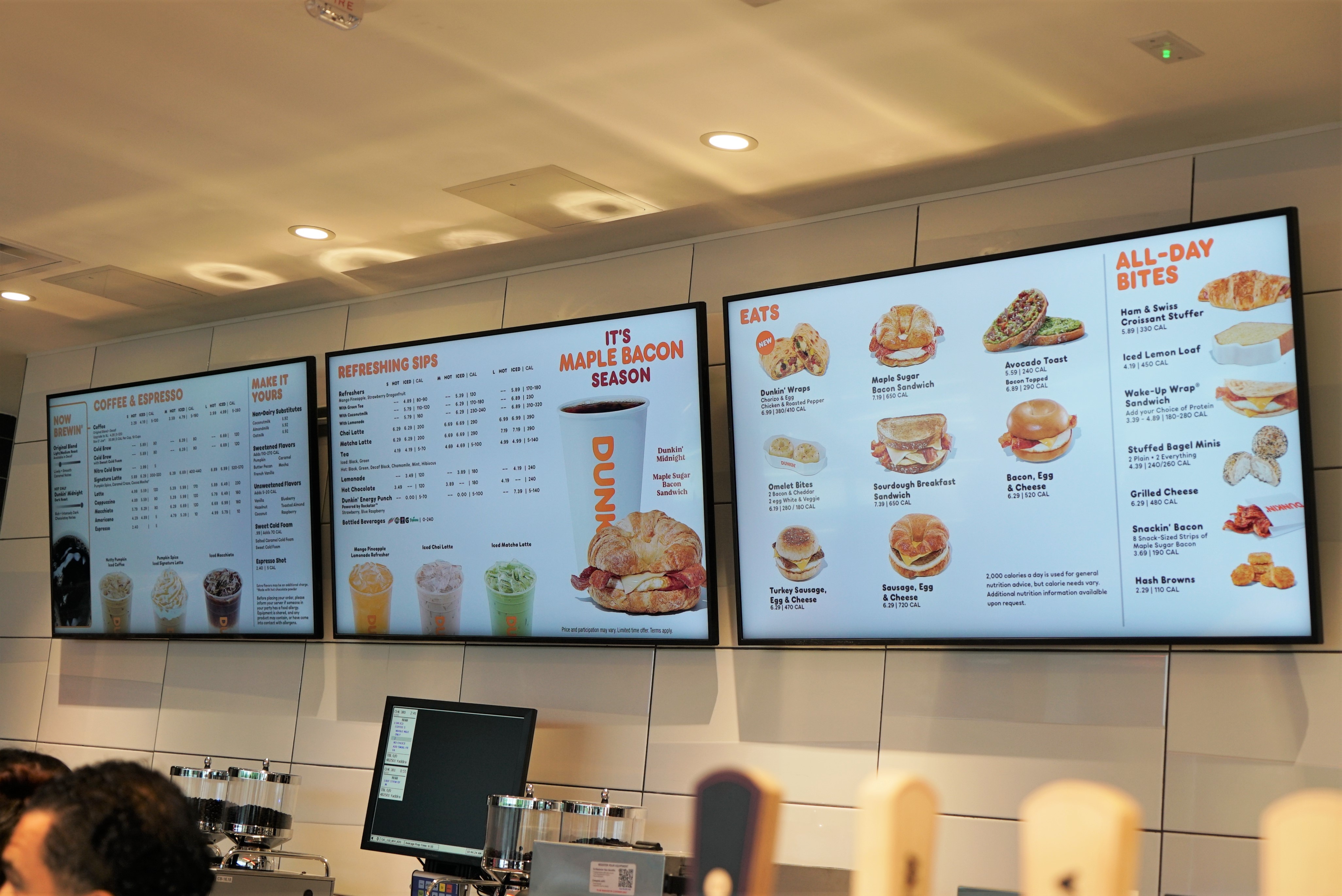Dunkin in Terminal A Menu