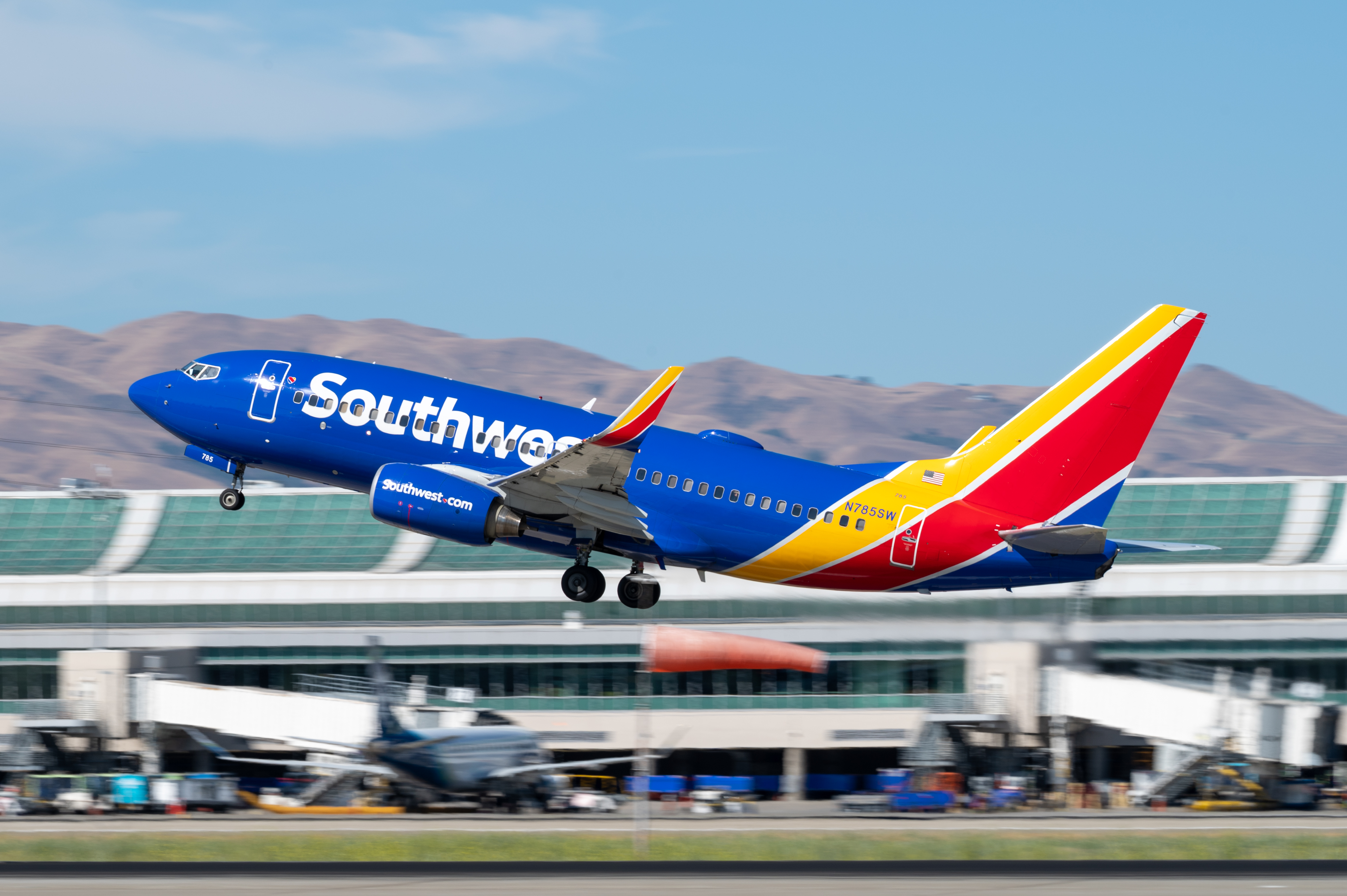 Southwest plane at SJC