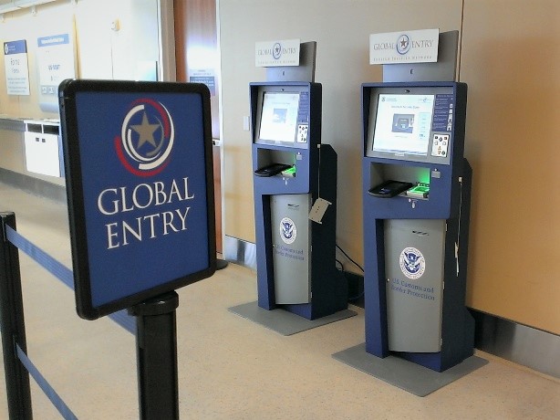 Global entry kiosks