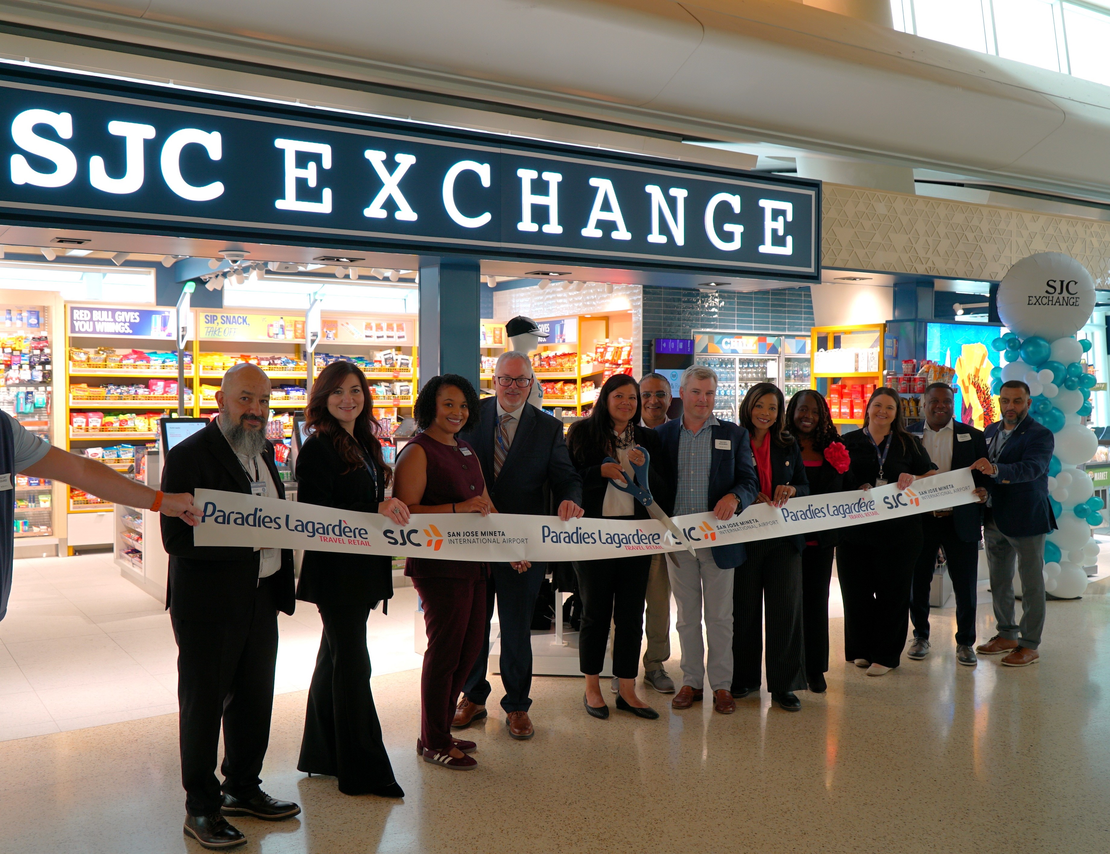Ribbon cutting ceremony for SJC Exchange at SJC