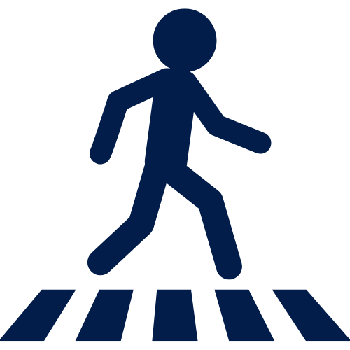 Pedestrian crossing icon